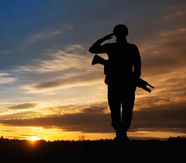 military person saluting